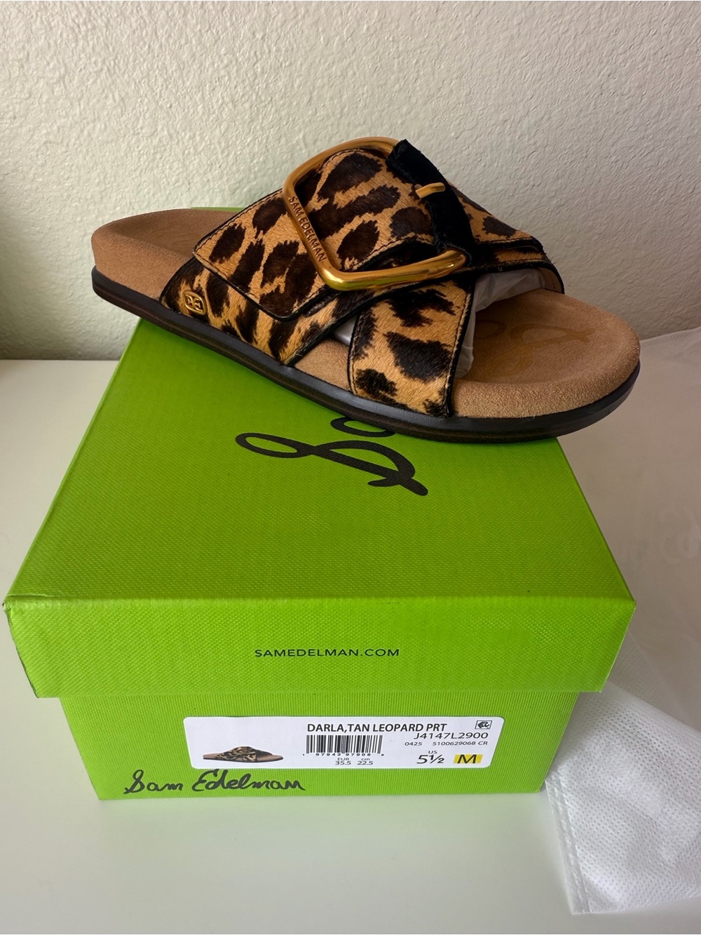 Sam Edelman Darla Leopard size 5.5 new